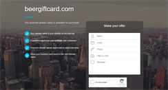 Desktop Screenshot of beergiftcard.com