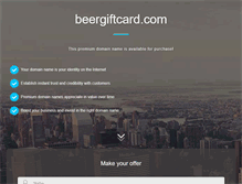 Tablet Screenshot of beergiftcard.com
